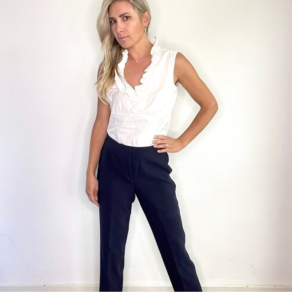 St. John Navy Blue Slacks Pants - Picture 2 of 13